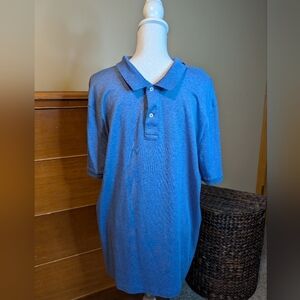 Calvin Klein Blue Liquid Touch Polo XL
